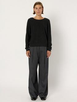 Gerard Darel Eugenia Wool Long Sleeve Round Neck Cardigan - view 2, Grey