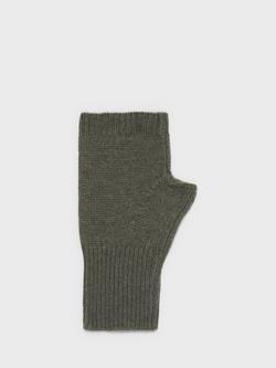 Gerard Darel Yara Pure Cashmere Fingerless Gloves, Green - view 2, Green