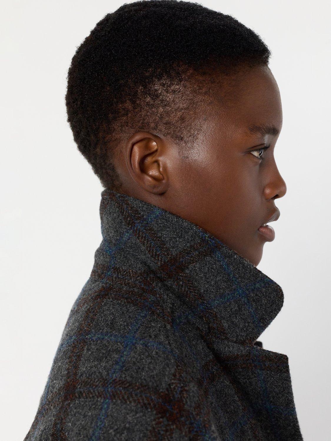 Product image 6 of 6, which shows Gerard Darel Nell Check Pure Wool Jacket, Grey, 8