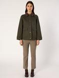 Gerard Darel Xana Trench Jacket, Khaki Green