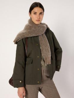 Gerard Darel Xana Trench Jacket, Khaki Green - view 2, Khaki Green