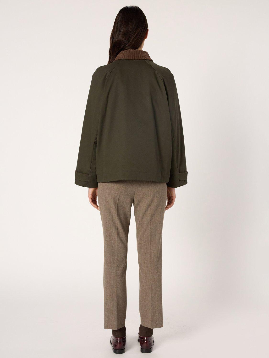 Product image 3 of 6, which shows Gerard Darel Xana Trench Jacket, Khaki Green, 8