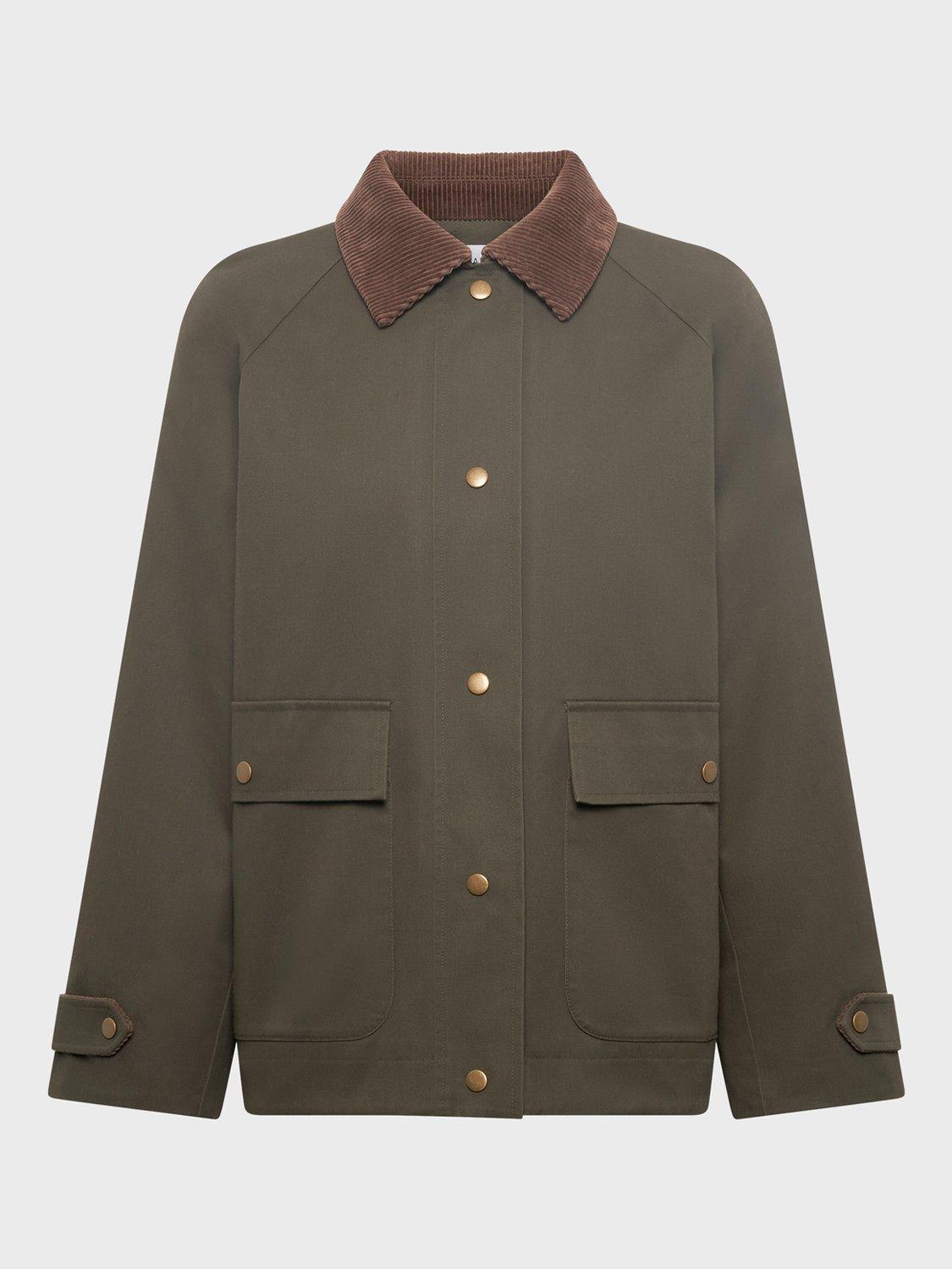 Product image 4 of 6, which shows Gerard Darel Xana Trench Jacket, Khaki Green, 8