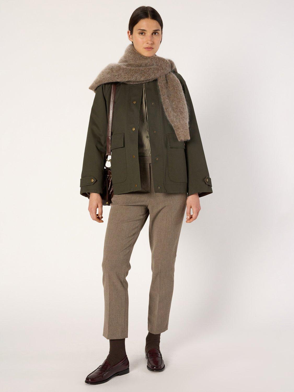 Product image 5 of 6, which shows Gerard Darel Xana Trench Jacket, Khaki Green, 8
