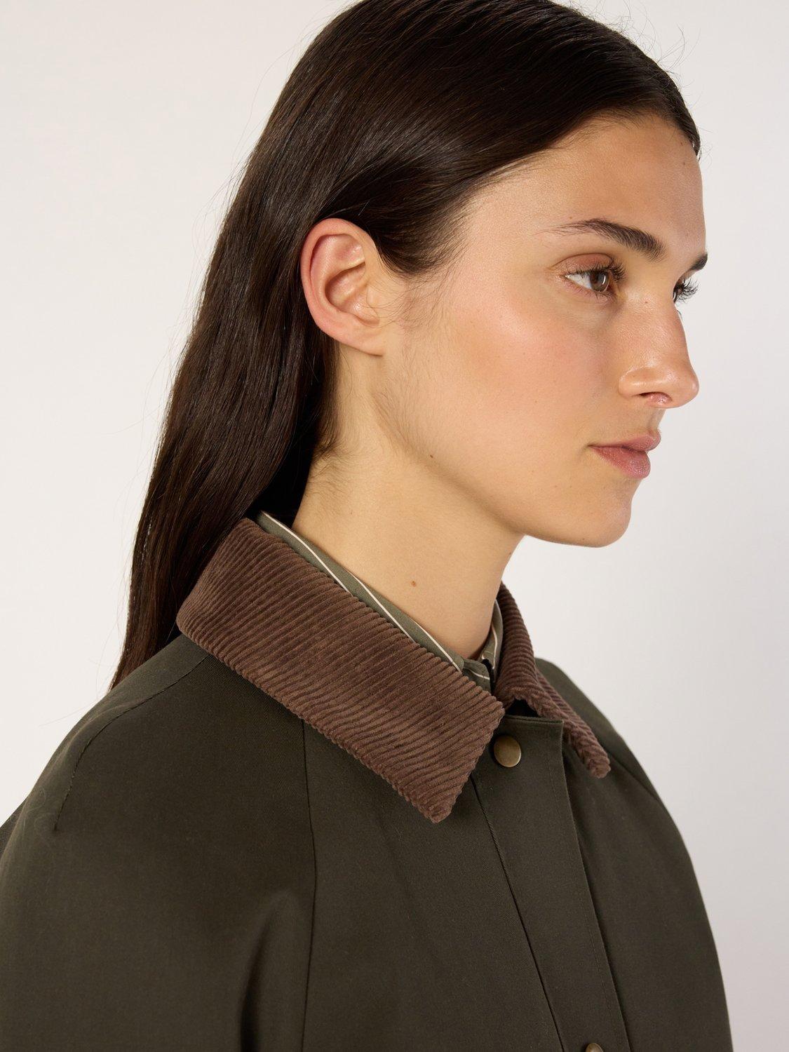 Product image 6 of 6, which shows Gerard Darel Xana Trench Jacket, Khaki Green, 8