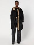 Gerard Darel Ximena Reversible Trench Coat, Black