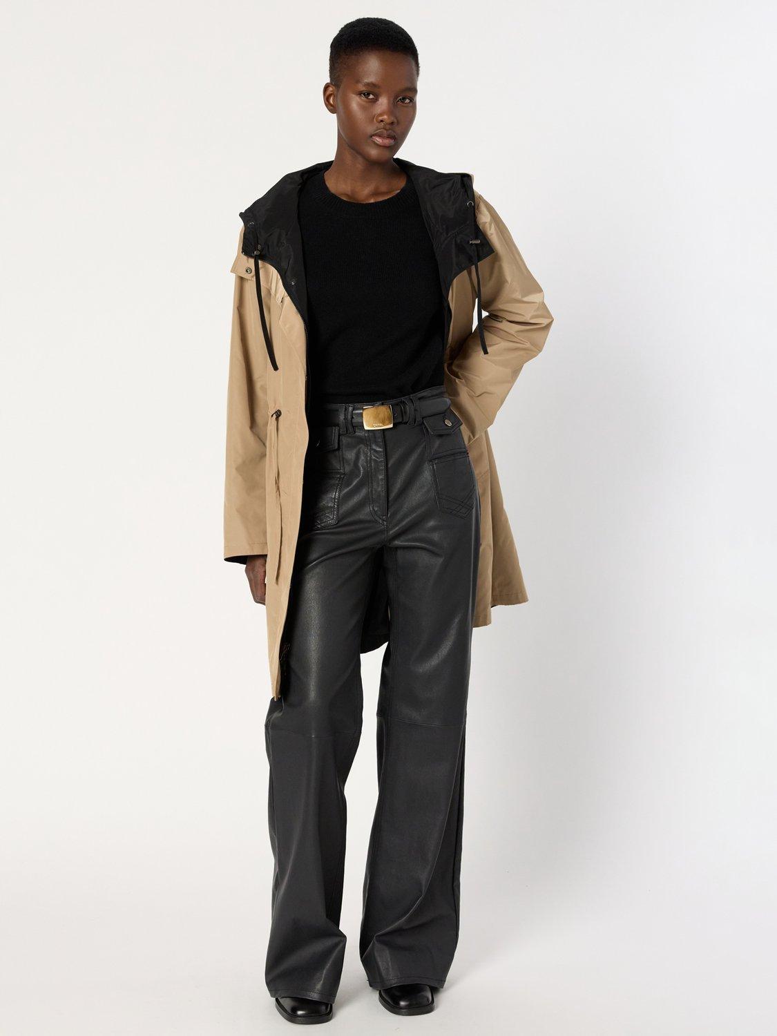 Product image 8 of 8, which shows Gerard Darel Ximena Reversible Trench Coat, Black, 12