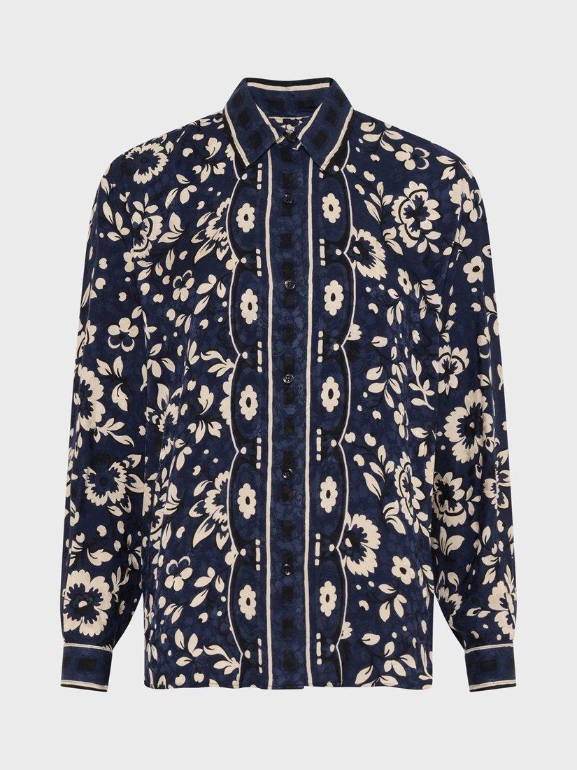 Product image 1 of 1, which shows Gerard Darel Anabella Floral Shirt, Indigo, 10