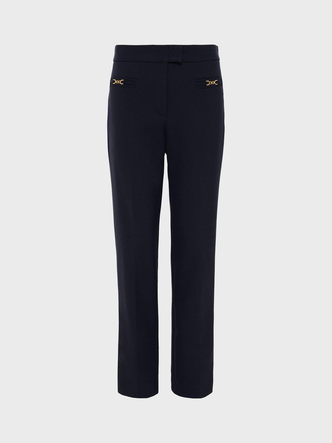 Product image 1 of 1, which shows Gerard Darel Callie Tailored Trousers, Navy, 6