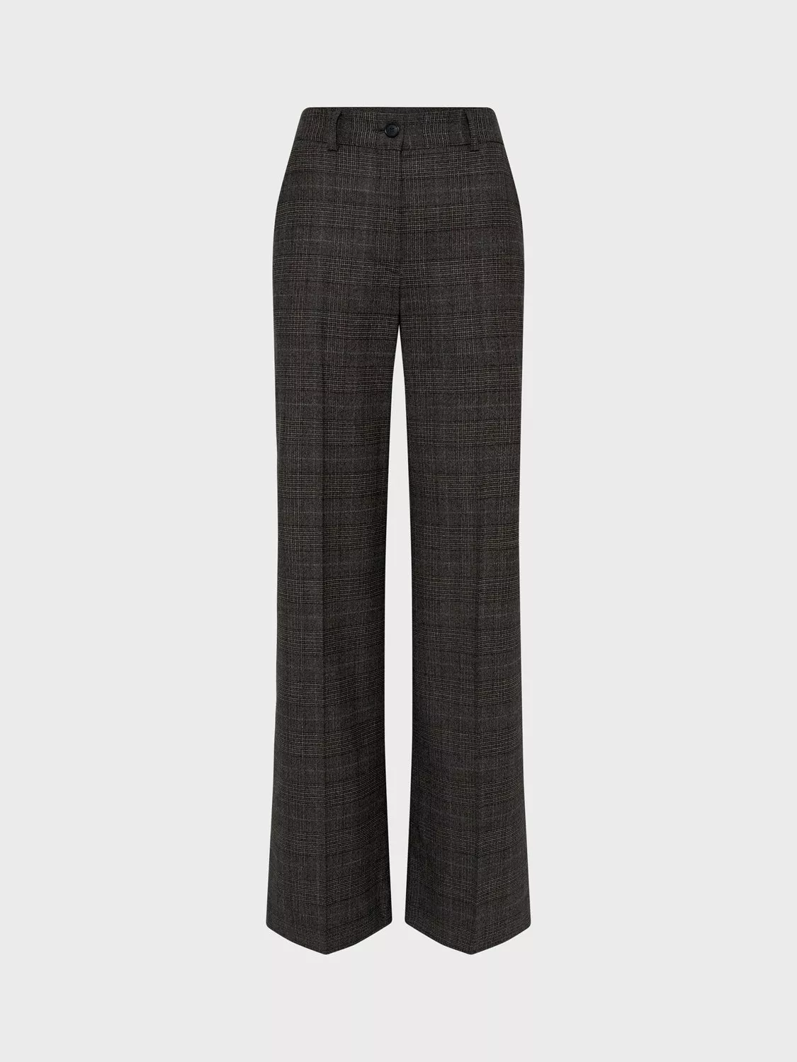 Gerard Darel Capucine Check Wool Rich Trousers, Brown