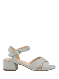 Paradox London Neala Shimmer Wide Fit Block Heel Sandals