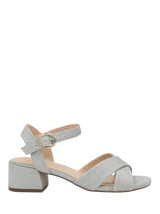 Silver Block Heel