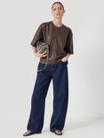 HUSH Bree Barrel Leg Jeans, Grey Charcoal