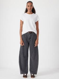 HUSH Bree Horseshoe Barrel Leg Jeans, Washed Black