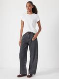 HUSH Bree Barrel Leg Jeans, Grey Charcoal, Grey Charcoal