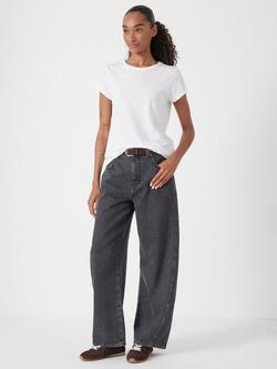 HUSH Bree Horseshoe Barrel Leg Jeans - view 2, Washed Black