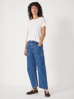 HUSH Cordi Barrel Leg Jeans - view 2, Mid Blue