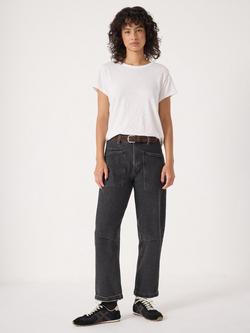 HUSH Cordi Barrel Leg Jeans - view 2, Washed Black