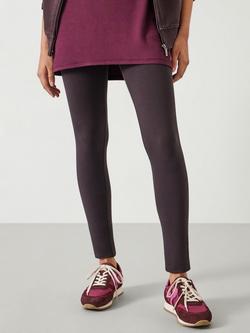 HUSH Essential Cotton Leggings, Chocolate Brown