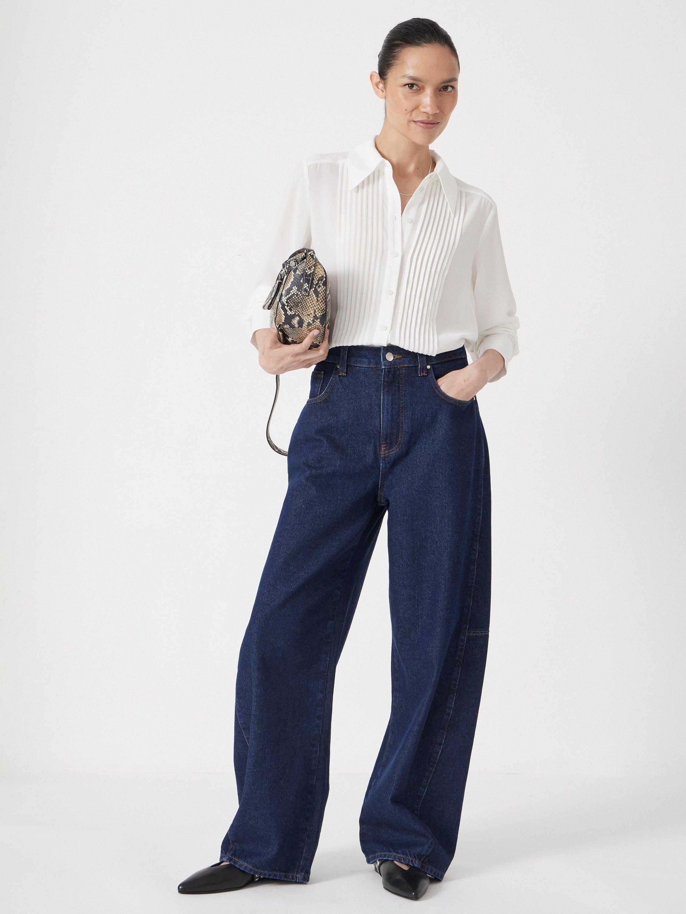 Product image 2 of 5, which shows HUSH Chiffon Pintuck Blouse, Ecru White, 16