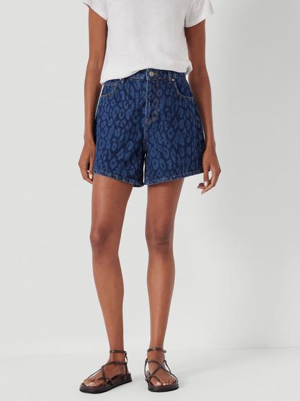 HUSH Denim Shorts, Dark Blue, Dark Blue