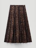 HUSH Animal Print Midi Skirt, Multi