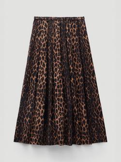 HUSH Animal Print Midi Skirt, Multi, Multi