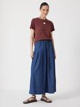 HUSH Pleated Denim Skirt