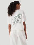 HUSH Cotton Slow Joe's Running Club Graphic T-Shirt, Off White