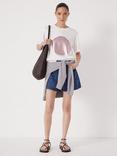 HUSH Metallic Graphic T-Shirt, White