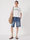 HUSH Vacances Graphic T-Shirt, White
