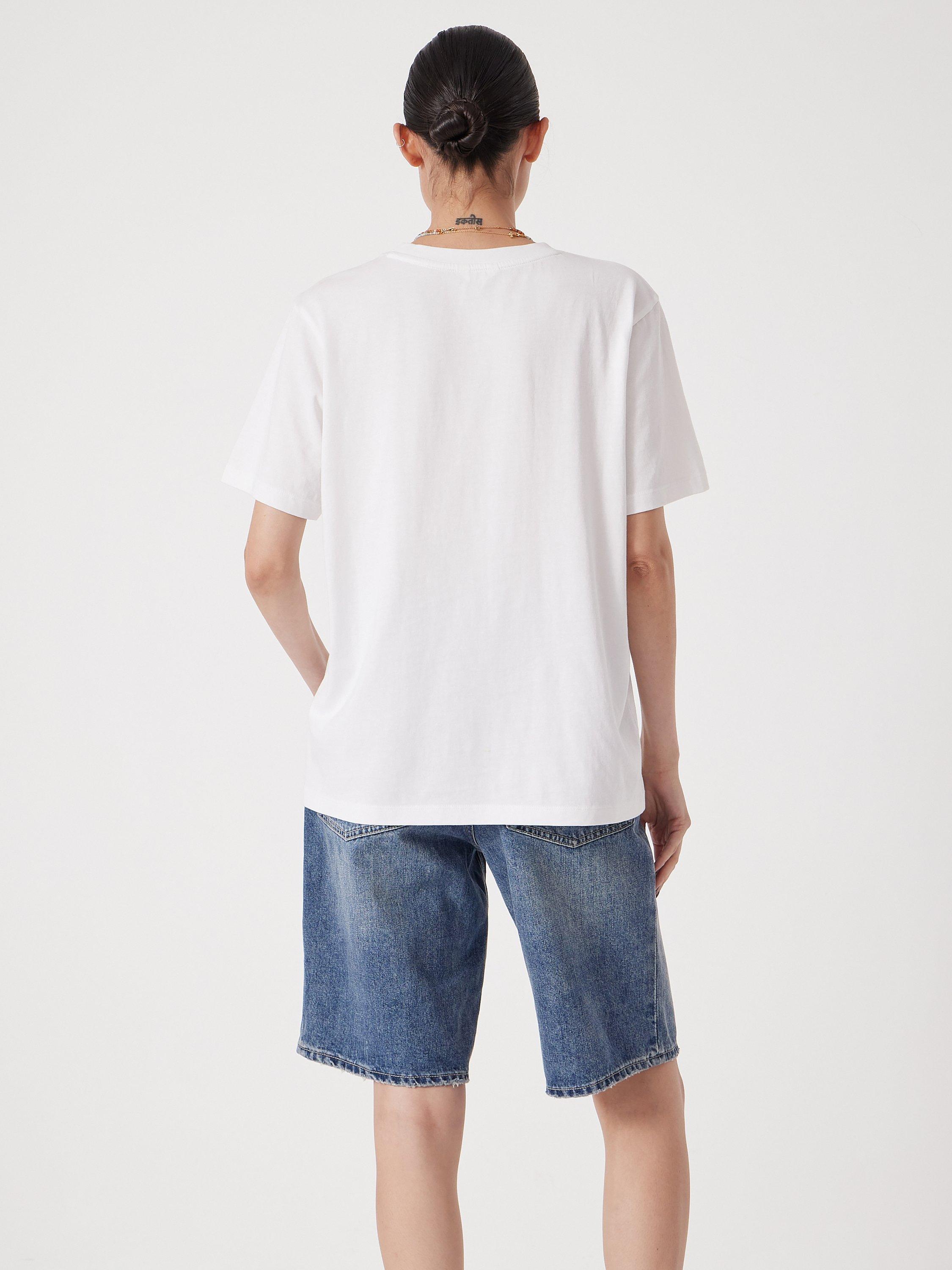 Product image 6 of 6, which shows HUSH Vacances Graphic T-Shirt, White, XXS