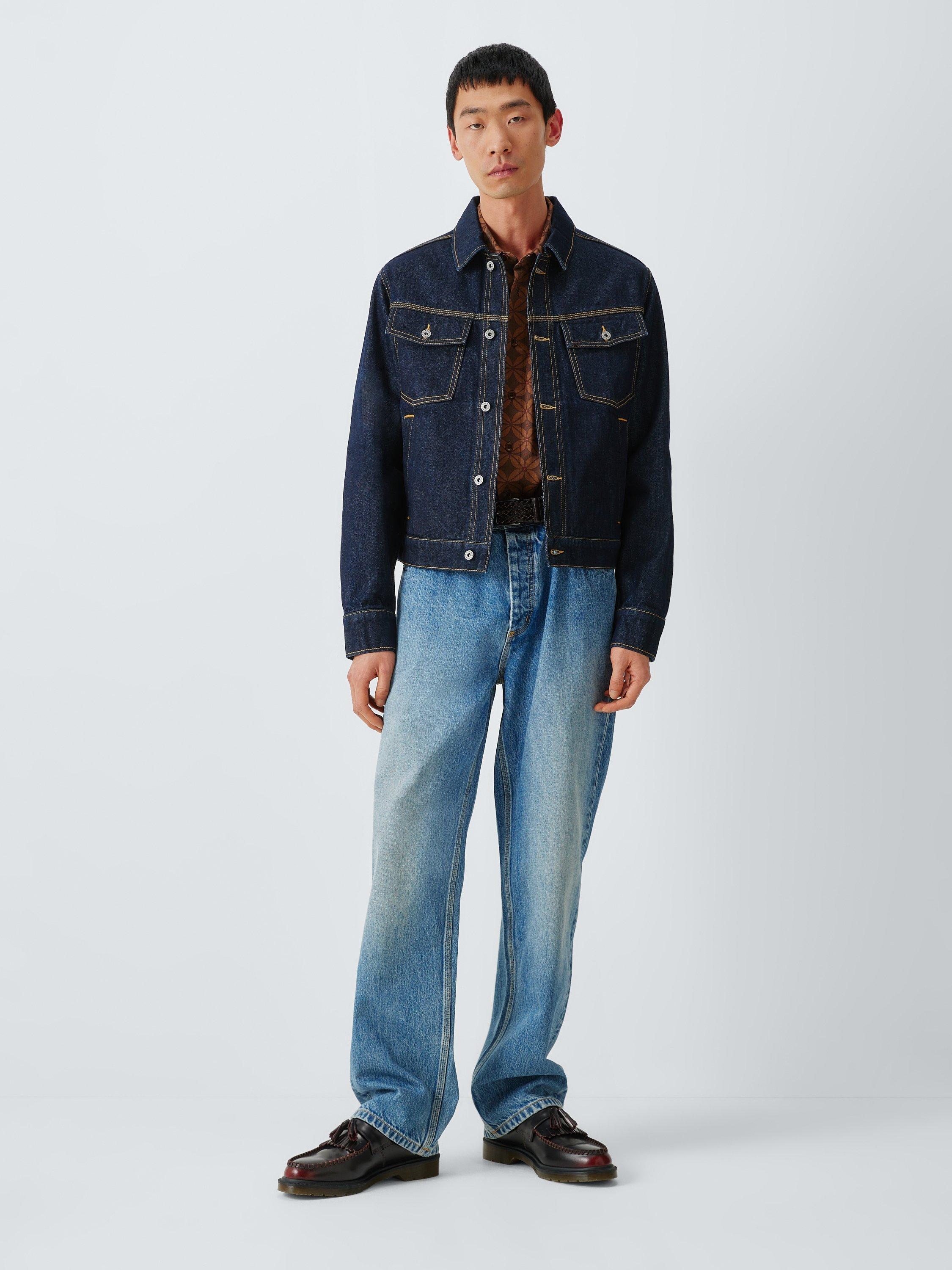 Product image 3 of 6, which shows John Lewis x LABRUM Geometric Print Shirt, Bitter Chocolate, S