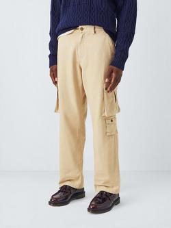 John Lewis x LABRUM Canvas Cargo Trousers, Sand, Sand