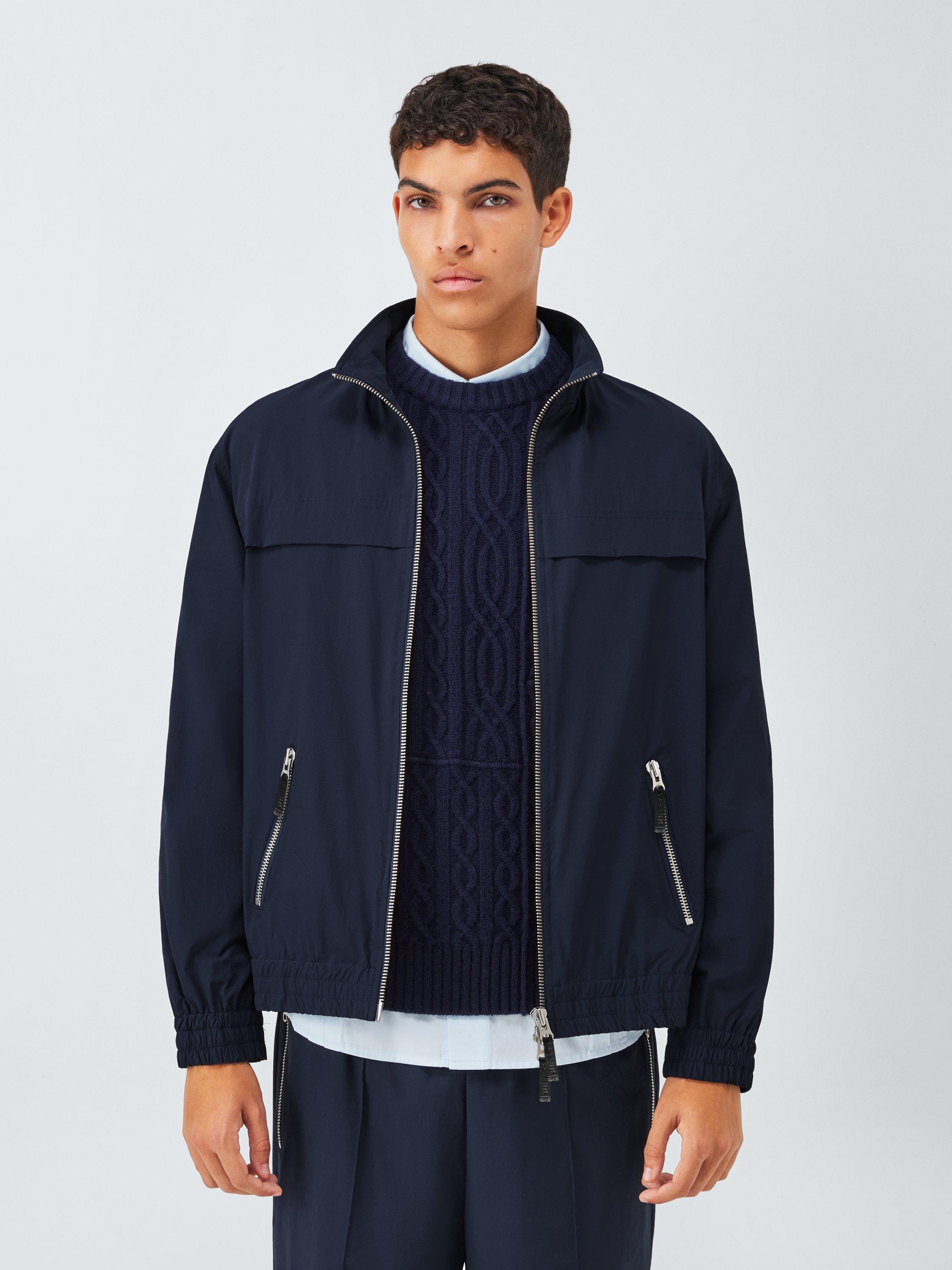 Product image 1 of 7, which shows John Lewis x LABRUM Tech Track Jacket, Navy, S