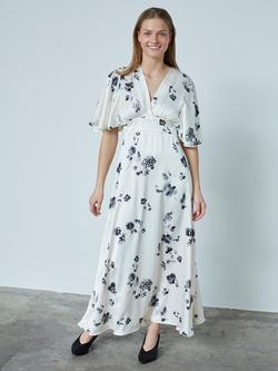 Sisters Point Gisela Floral V Neck Maxi Dress, Multi