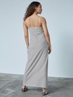 Sisters Point Vez Stripe Maxi Dress, Cream/Brown - view 2, Cream/Brown