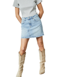 Sisters Point Onea A Line Denim Mini Skirt