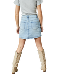 Sisters Point Onea A Line Denim Mini Skirt