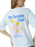 Sisters Point Heda Vacation Club T-Shirt, White/Lemon