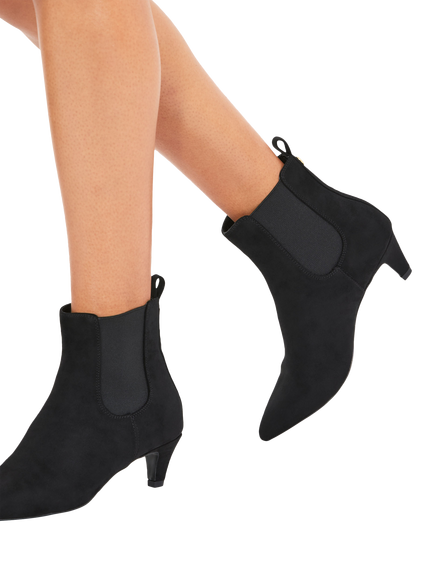 Carvela Franca Kitten Heeled Ankle Boots - view 2, Black