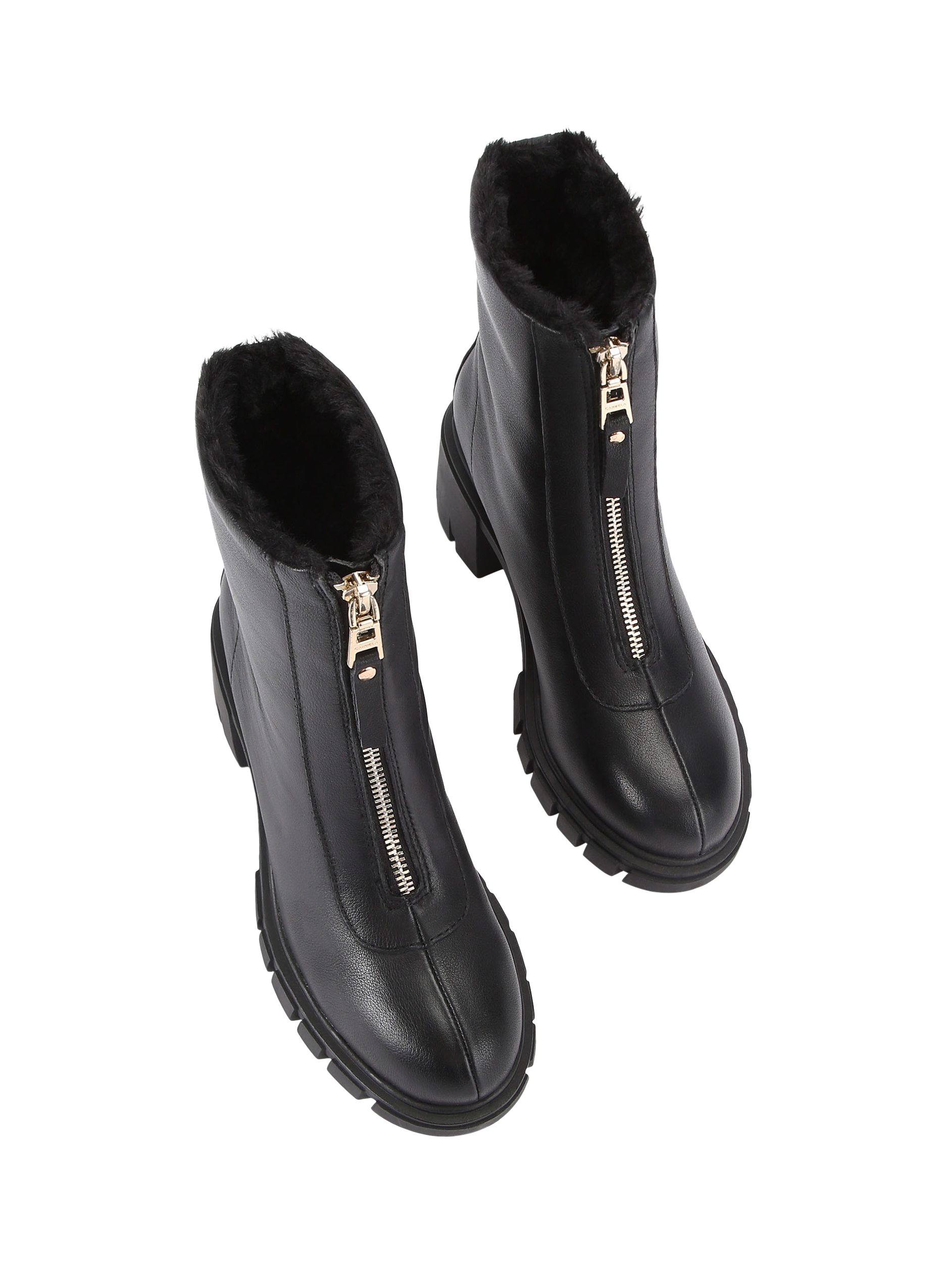 Product image 2 of 4, which shows Carvela Ignite Zip Ankle Boots, Black, 3