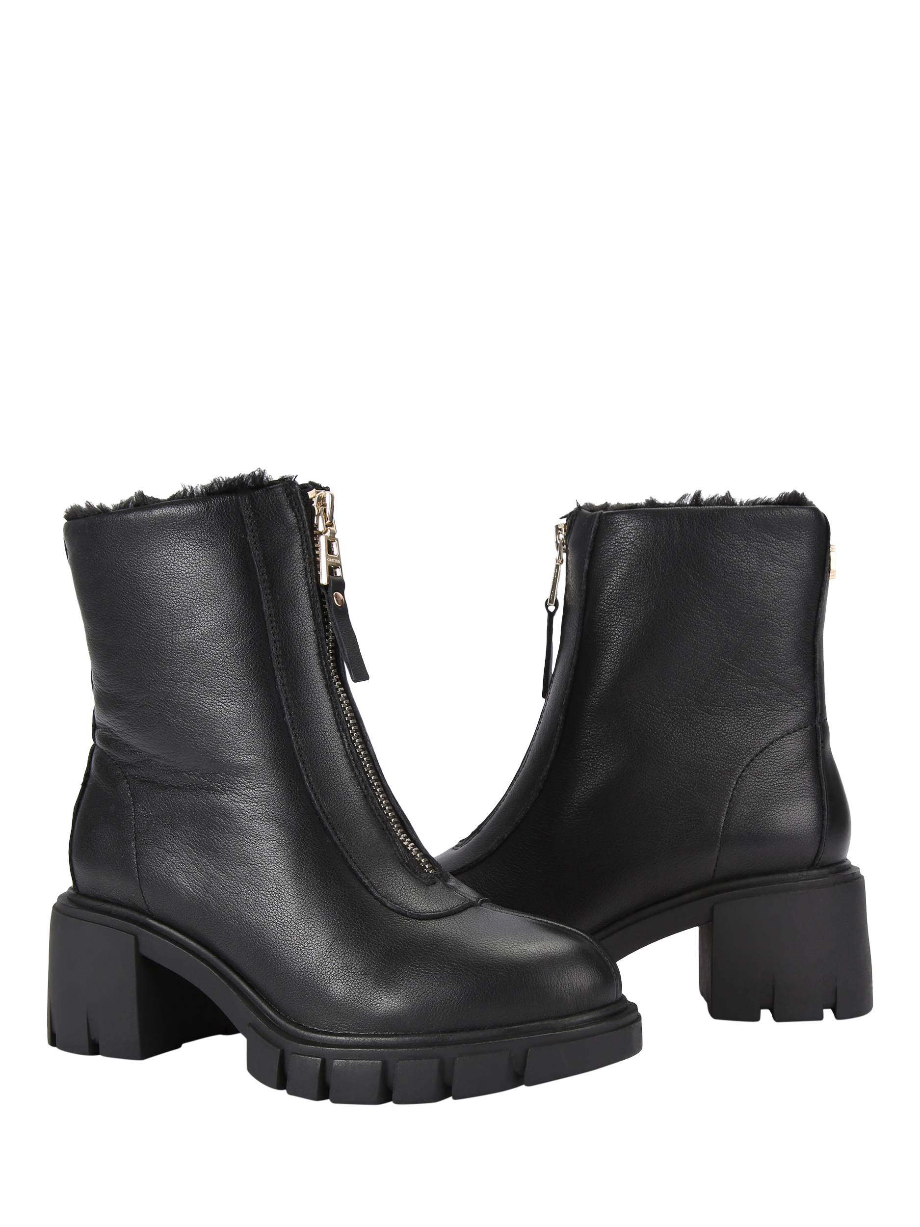 Product image 4 of 4, which shows Carvela Ignite Zip Ankle Boots, Black, 3