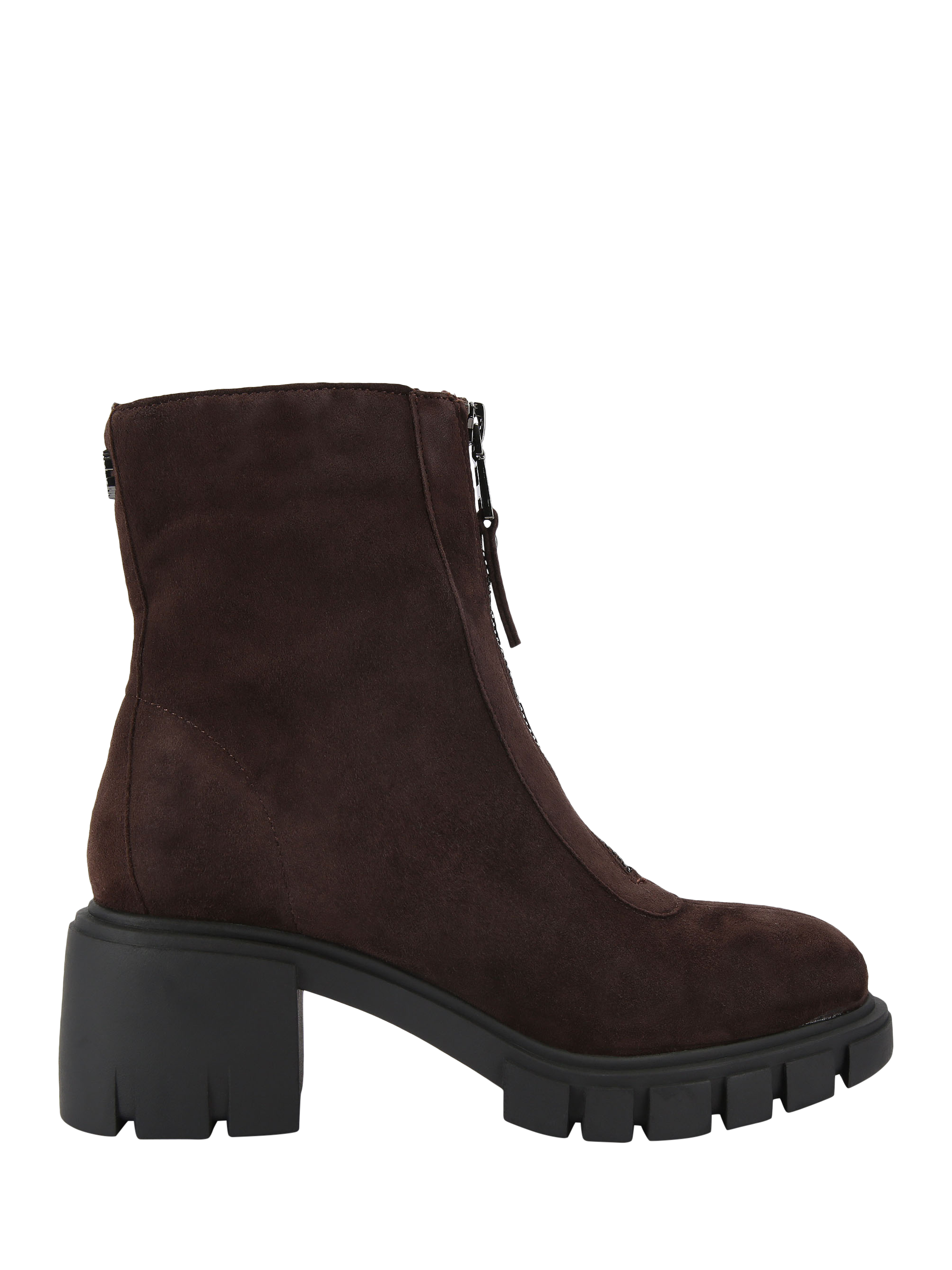 Product image 1 of 4, which shows Carvela Ignite Zip Ankle Boots, Brown, 3