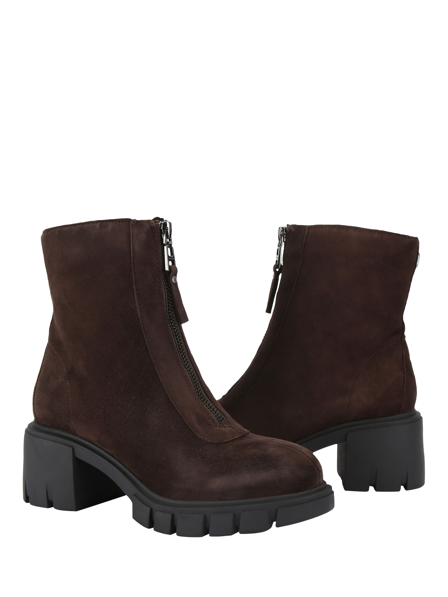 Product image 4 of 4, which shows Carvela Ignite Zip Ankle Boots, Brown, 3