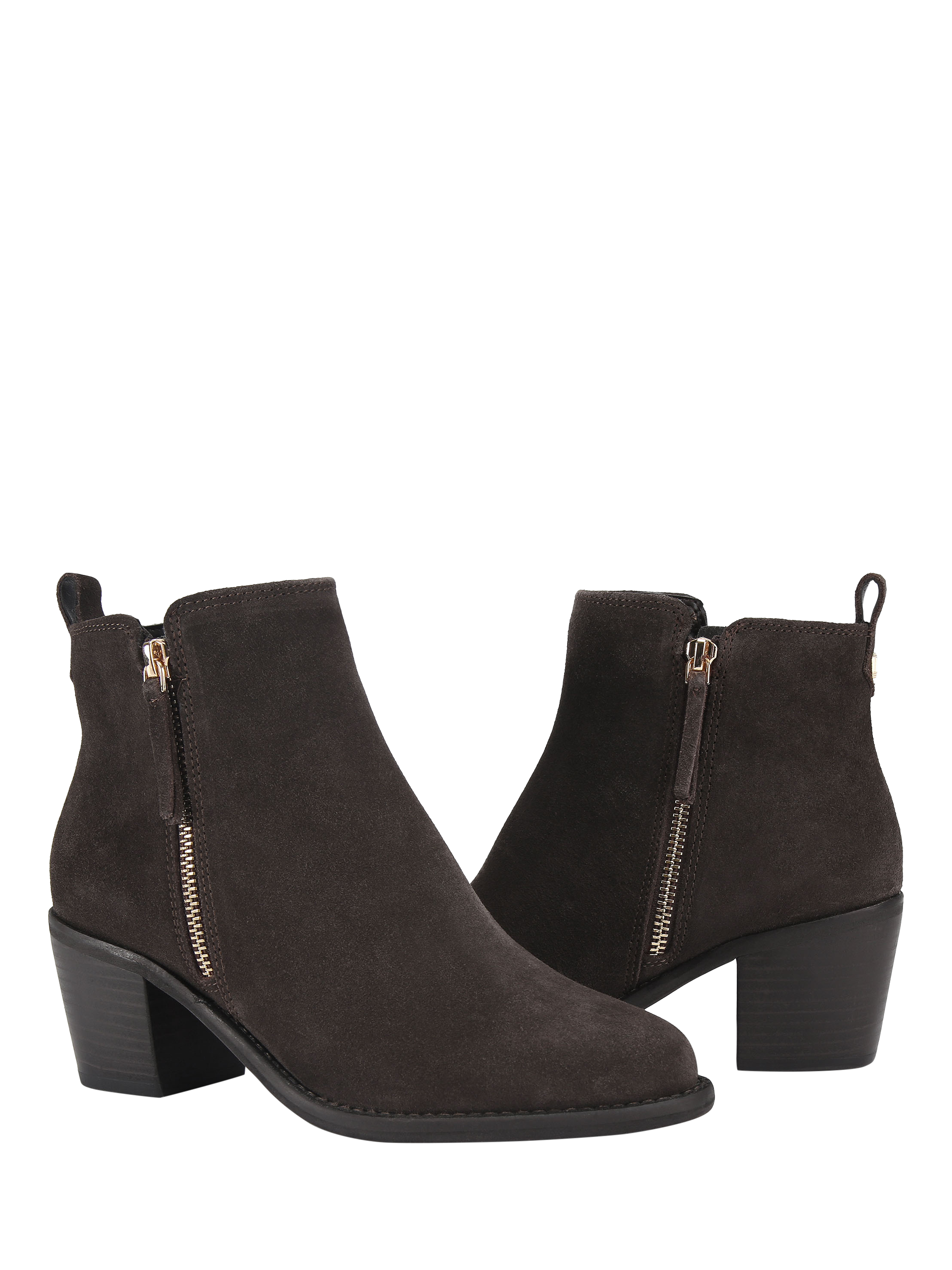 Product image 4 of 4, which shows Carvela Secil Suede Ankle Boots, Grey/Dark, 3