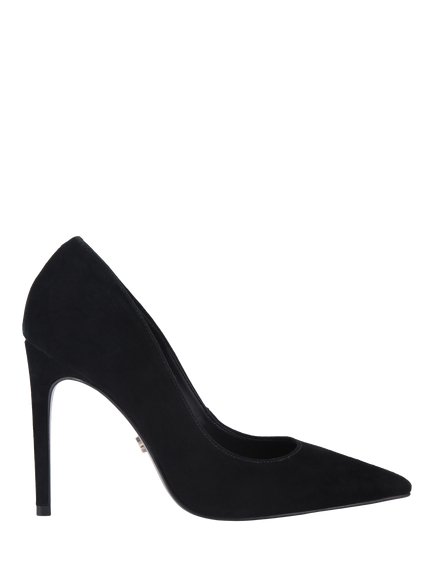 Carvela Eterno Suede Stiletto Heel Court Shoes, Black, Black