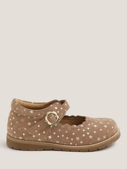 Monsoon Kids' Toddler Leather Mary Jane Shoes, Gold, Gold