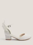 Monsoon Kids' Sara Bow Two Part Heel Shoes, Ivory