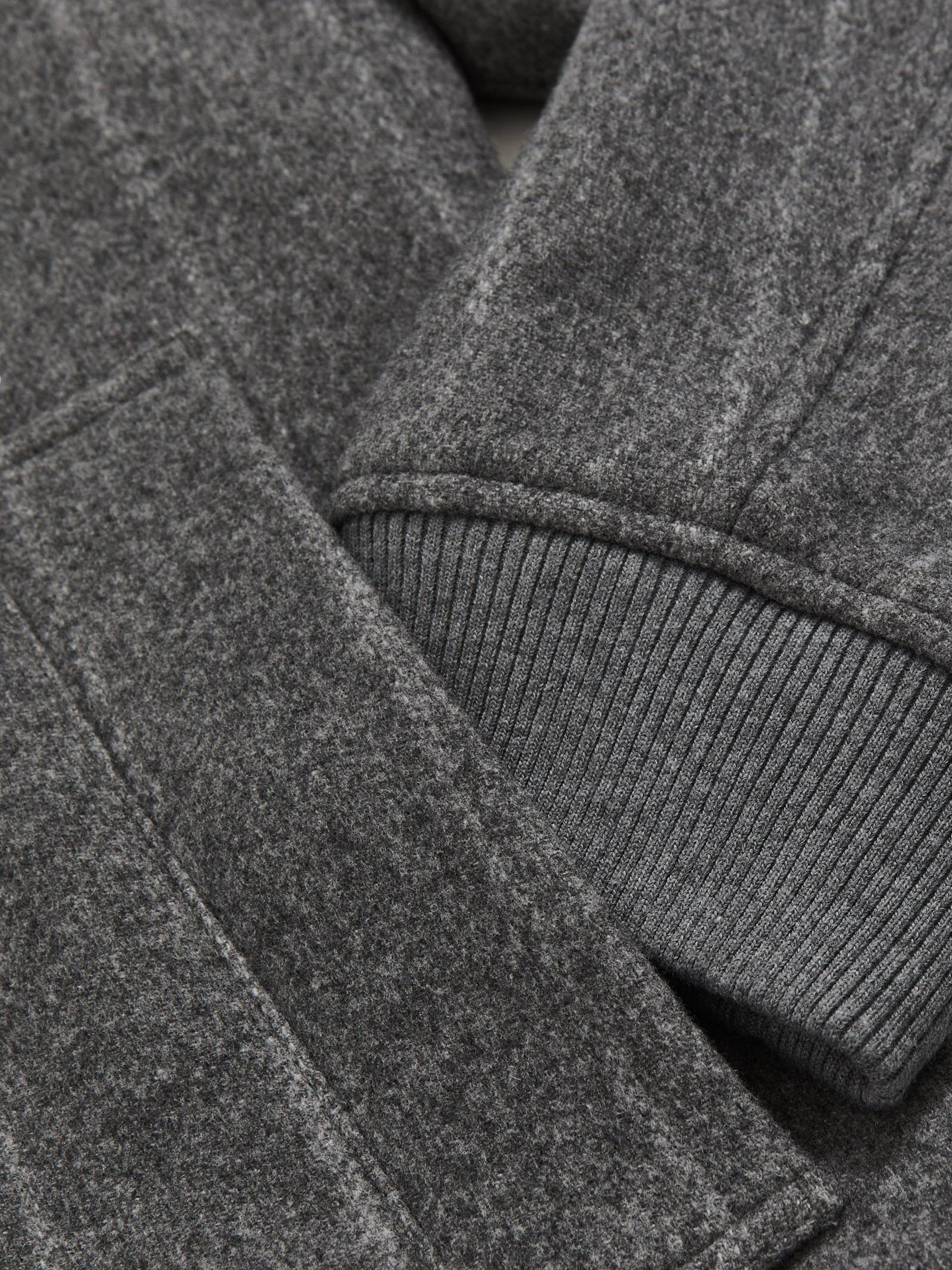 Product image 2 of 5, which shows Reiss Baddow Wool Blend Bomber Jacket, Grey, XS